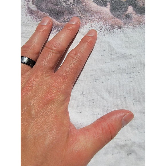 Vintage 90s Aztec Indian Chief Buffalo Bison Bald Eagle T-Shirt Size XL Cowboy - Picture 3 of 10